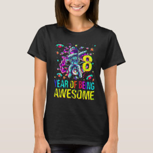 Camiseta 8 Aniversário De Ser Astronauta Espetacular