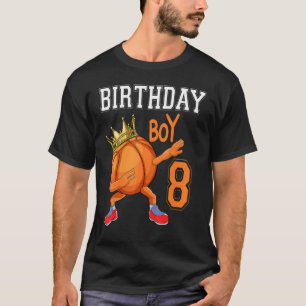 Camiseta 8 anos 8º Aniversário de Basquete