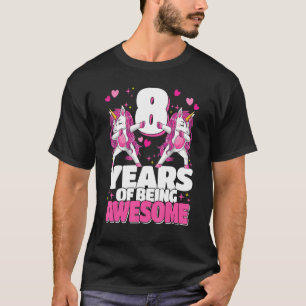 Camiseta 8 Anos De Espantoso 8º Aniversário A Dabbing Unic