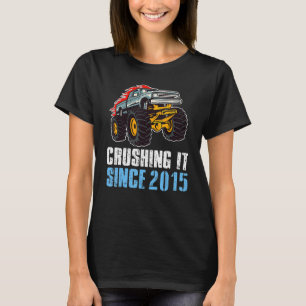 Camiseta 8 Anos De Idade, Criança De Aniversário, Monster T