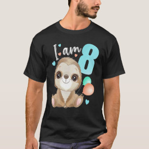 Camiseta 8 Anos De Idade Menina De Roupa De Aniversário