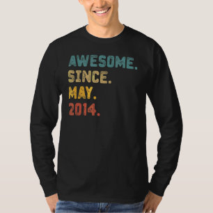 Camiseta 8 anos é incrível desde maio de 2014 8º aniversári
