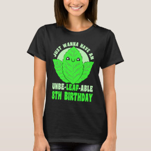 Camiseta 8 anos Feliz 8.º aniversário Fábrica Fácil 8.º ani