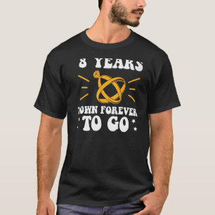 Camiseta 8 anos para sempre para o 8º aniversário do casame