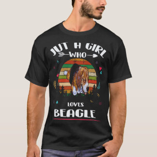 Camiseta 8 Apenas Uma Garota Que Ama Beagle