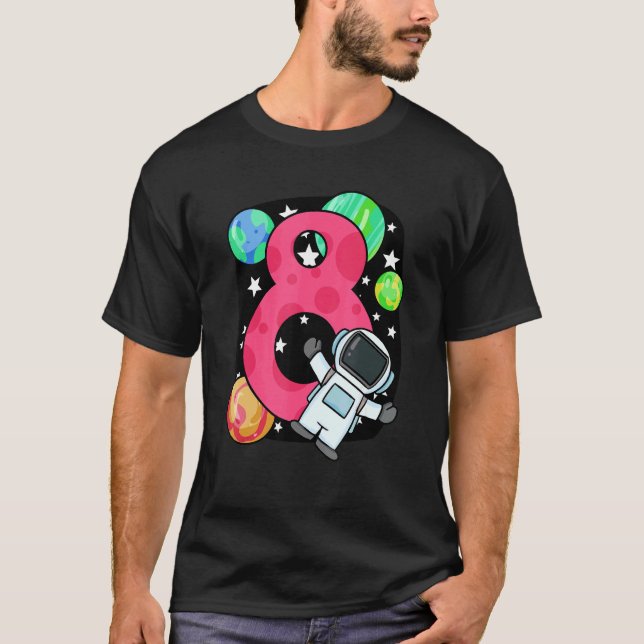 Camiseta 8. Astronauta Rocket Space (Frente)