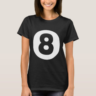 Camiseta 8 Ball Billiards preguiçosos Figurino Engraçado Ma