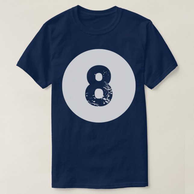 Camiseta 8 Ball Magic Oight Ball Billiards (Frente do Design)