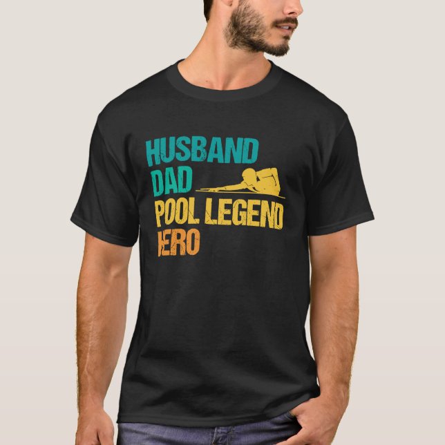 Camiseta 8 ball pool billiard for a Pool Husband (Frente)