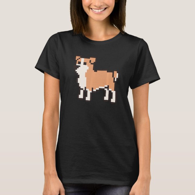 Camiseta 8 Bit Pixel English Bulldog (Frente)