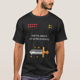 Camiseta 8 Bits Videos games Perguntam-Me Sobre Os Meus Res