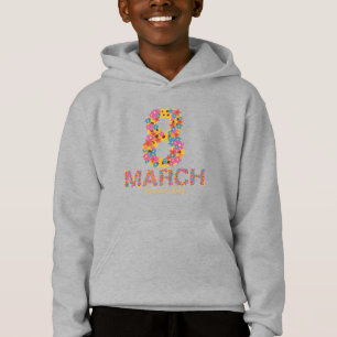 Camiseta 8 de Março – Arte Floral do Dia das Mulheres