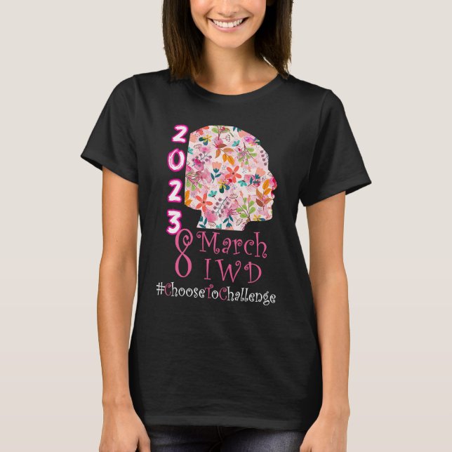 Camiseta 8 de março Dia Internacional da Mulher 2023 Escolh (Frente)