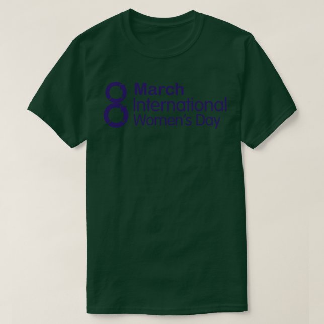 Camiseta 8 de março Dia Internacional das Mulheres (Frente do Design)