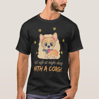 Camiseta 8 Desenho Animado Cachorro Corgi Com Uma Gravata B