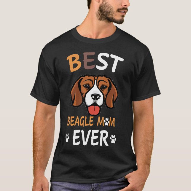 Camiseta 8 Melhor Mãe Beagle de Todos os Tempos (Frente)