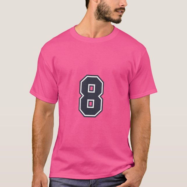 Camiseta 8 Número Esportivo Oito (Frente)