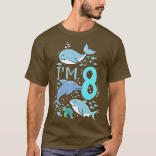 Camiseta 8.o Tubarão-golfinho-de-baleia