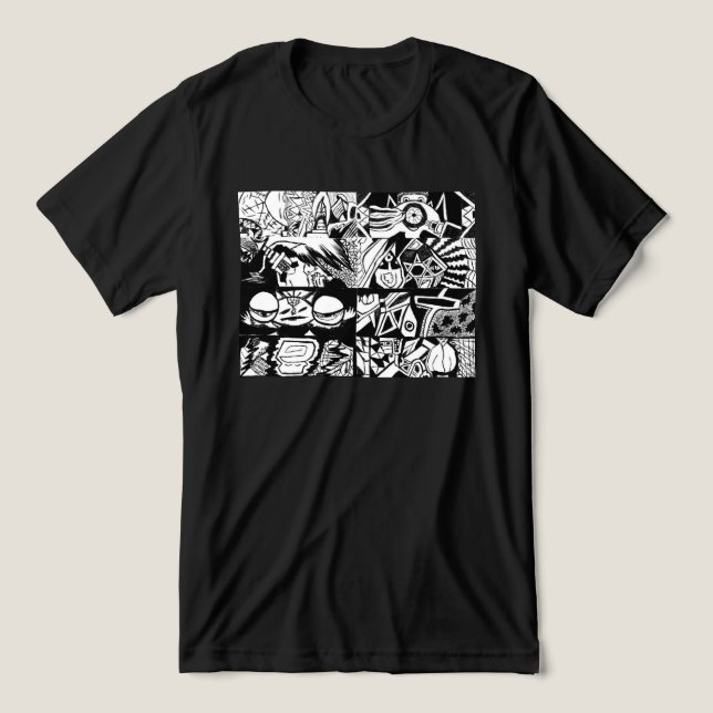 Camiseta 8 Tons de Ansiedade (Design frontal)
