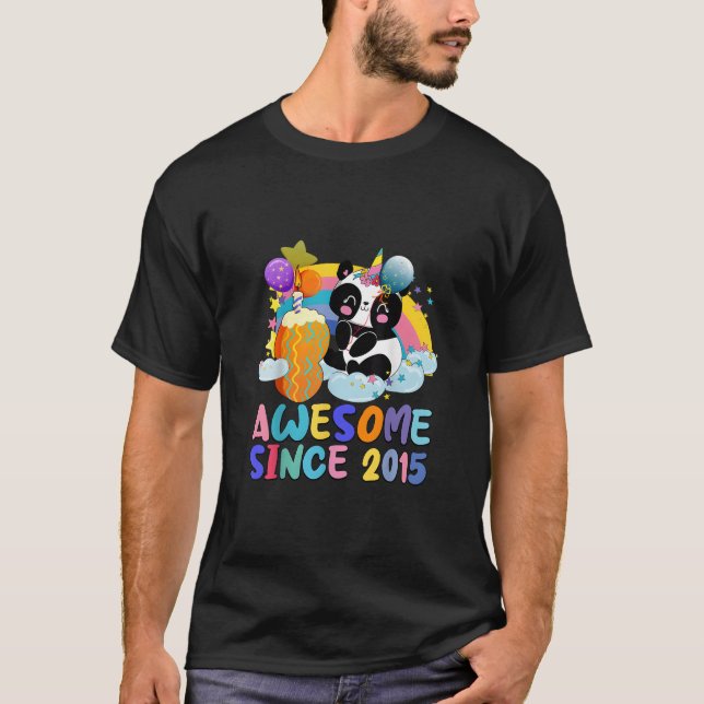 Camiseta 8Th 8 Panda Incrível Desde 2015 Ns (Frente)