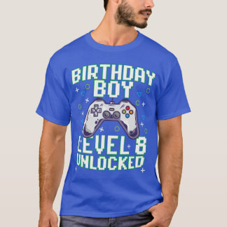 Camiseta 8th Birthday Boy Video Gamer Gaming 8 Years Old Bd
