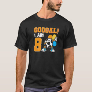 Camiseta 8th Birthday Soccer Themed Birthday Party 8 Years