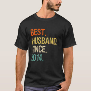 Camiseta 8Th Wedding Aniversary Valentine Best Husband Sinc