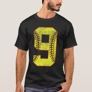 Camiseta 9ª Festa de aniversário Nove Nove Anos de Idade, S