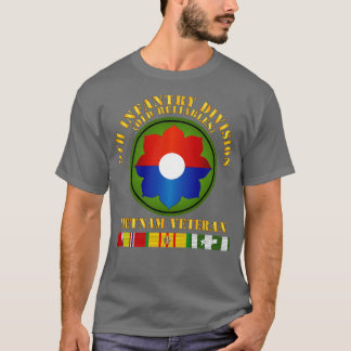 Camiseta 9ª Infantaria Div Viet Vet Vet Antigos Fiáveis c S