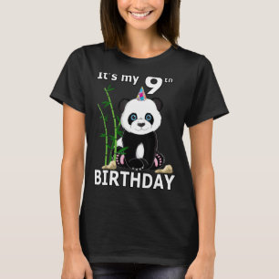Camiseta 9º Aniversário, 9 anos Festa de Festa de 4
