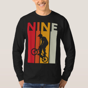 Camiseta 9º aniversário Crianças de 9 anos Bmx Bike Lover B