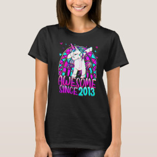 Camiseta 9º Aniversário do Arco-Íris 9 Anos de Idade Abbing