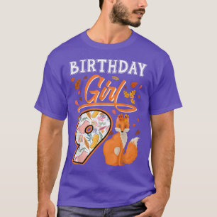 Camiseta 9º aniversário Fo Garota Fo do Zoo Amado 9 Yo
