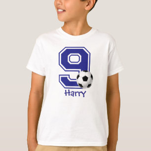 Camiseta 9º Aniversário futebol personalizado