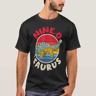 Camiseta 9º Aniversário Nove O Surus I Ankylosaurus I Famil