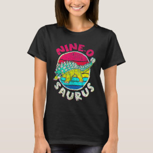 Camiseta 9º Aniversário Nove O Surus I Ankylosaurus I Famil