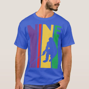 Camiseta 9º Aniversário Presente Nove Aniversário Colorido 