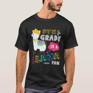 Camiseta 9º ano é uma lhama divertida volta às aulas para m