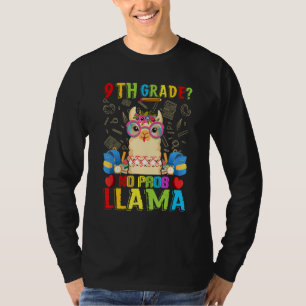 Camiseta 9º ano sem problemas Llama volta às aulas primeiro