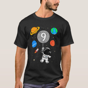 Camiseta 9º Astronauta Astronauta Exterior Planetas Balão