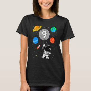 Camiseta 9º Astronauta do Astronauta Exterior Planetas Balã