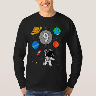 Camiseta 9º Astronauta do Astronauta Exterior Planetas Balã