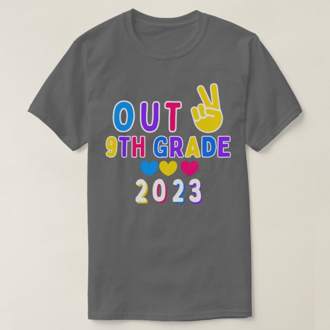 Camiseta 9º Classe De Grau Do Dia De Licenciação De 2023 (Frente do Design)