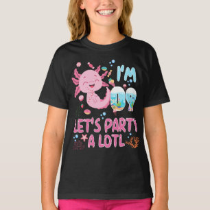 Camiseta 9º Eu sou a garota de aniversário Axolotl Gifts