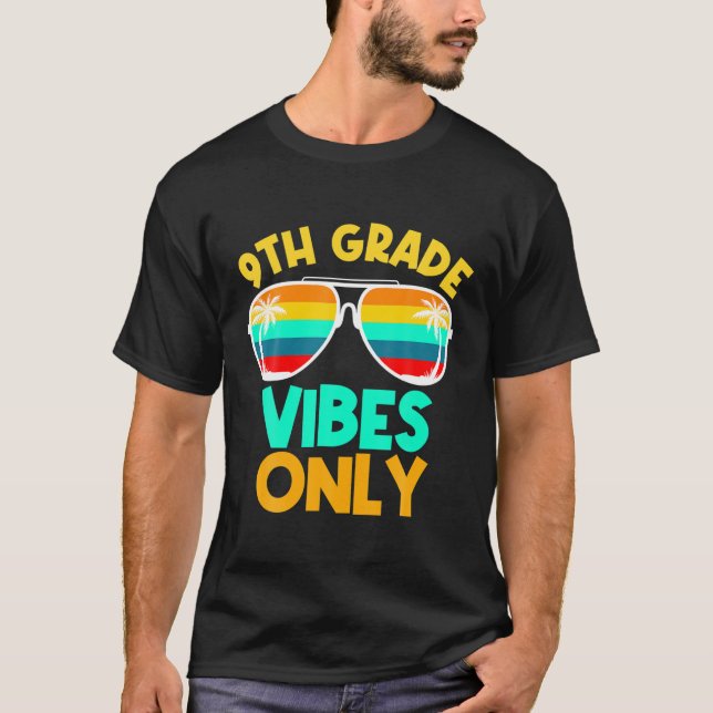 Camiseta 9º Grau Vibes Engraçado Nono Grau De Volta À Escol (Frente)