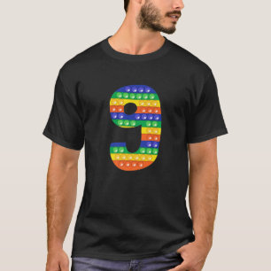 Camiseta 9º Pop De Fidget É Rapariga De Aniversário Nove