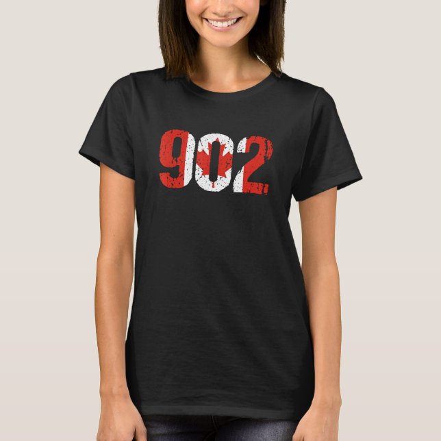 Camiseta 902 Nova Scotia and Prince Edward Island Area Code (Frente)