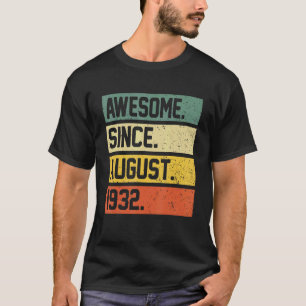 Camiseta 90 Aniversário De 90 Anos De Idade Incrível Desde 