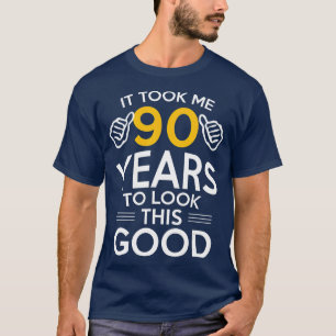 Camiseta 90 Aniversário Presente Me Levou 90 Anos E 90 Anos