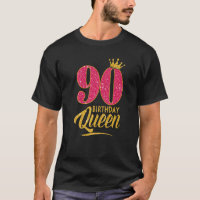 90 Aniversário Rainha 90 Anos de Idade Coroa Rosa